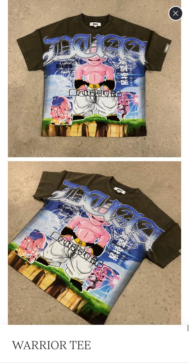 T shirt Duaa brand " warrior tee"