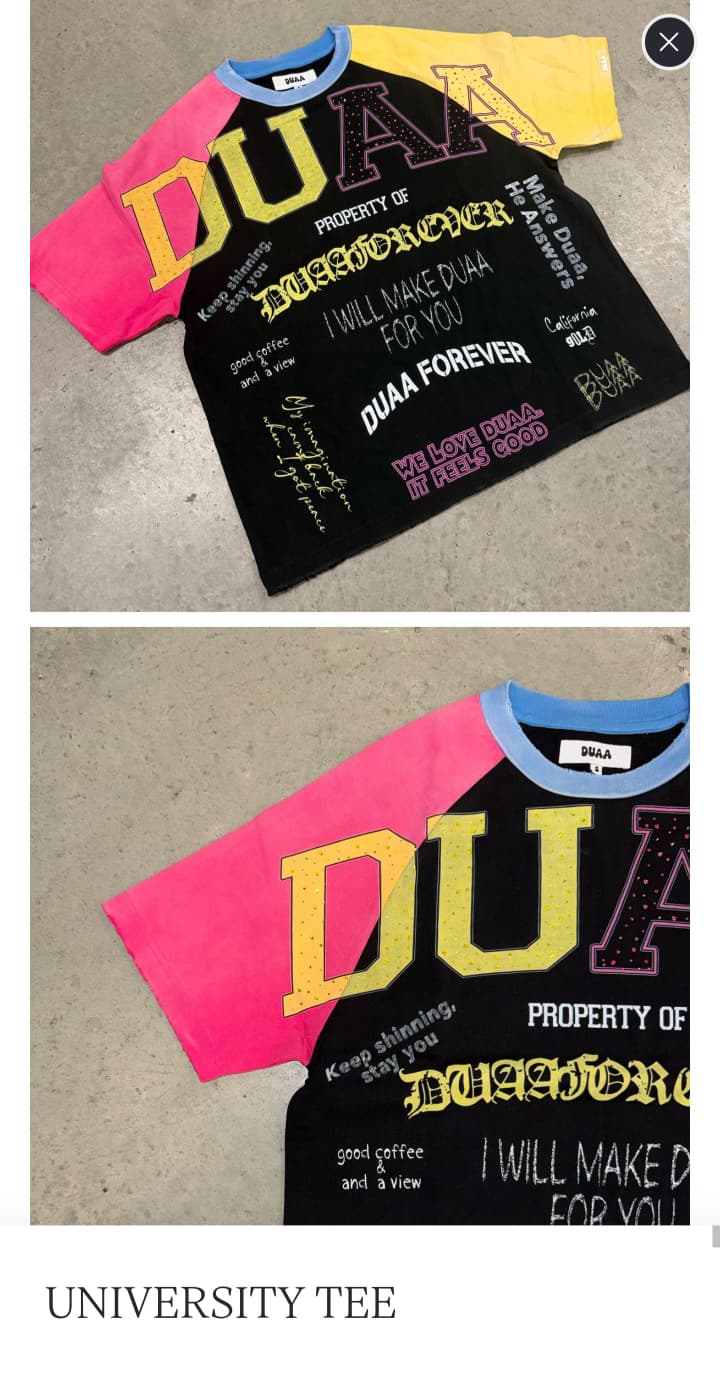 UNIVERSITY TEE DUAA BRAND