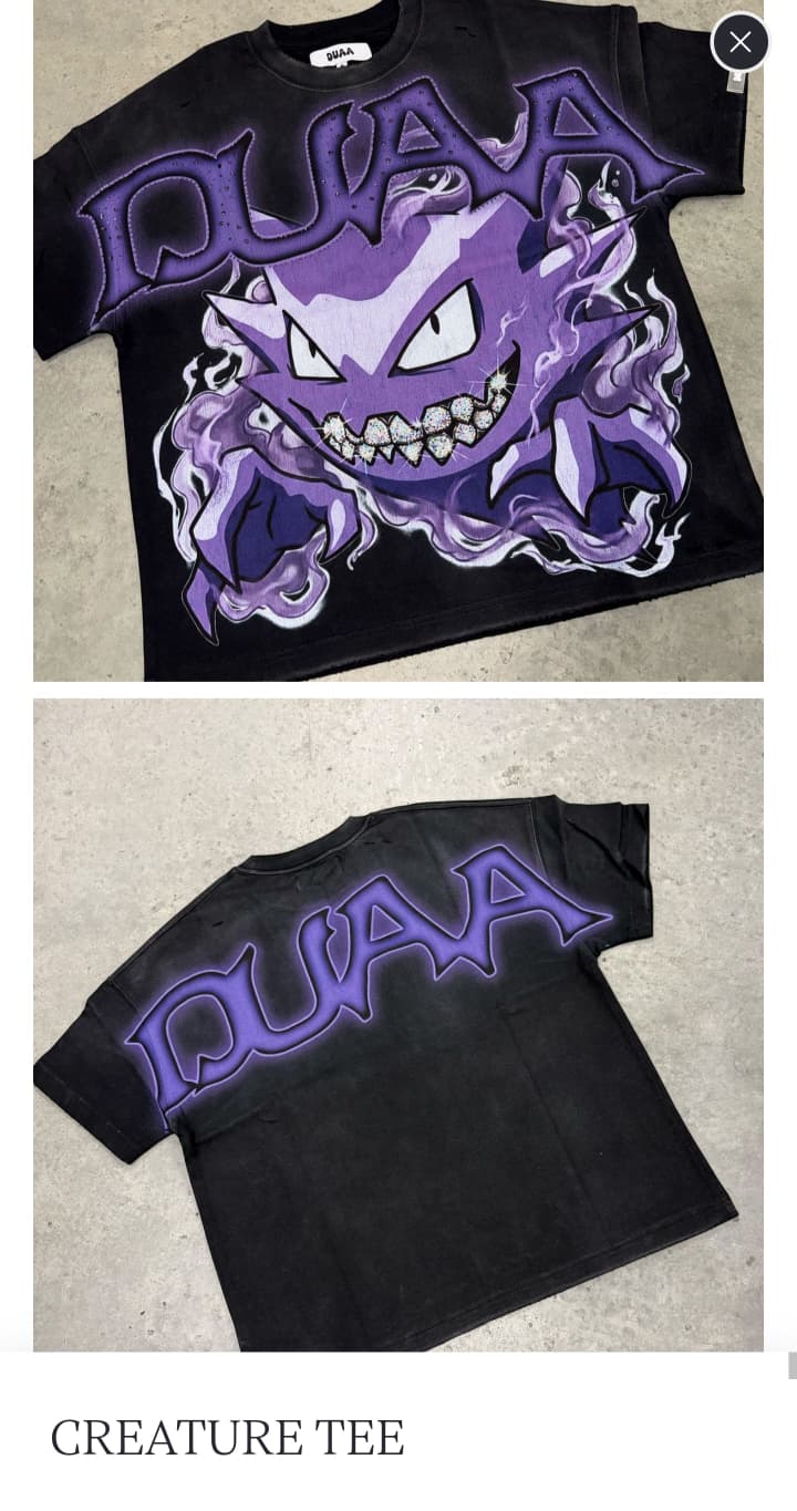 CREATURE TEE DUAA BRAND