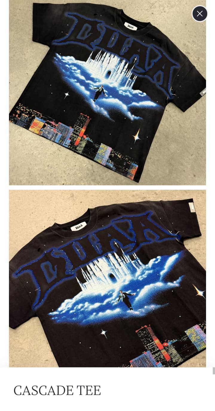 T SHIRT DUAA BRAND "CASCADE TEE"